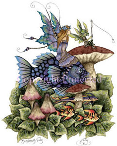 Mushroom Fish Print