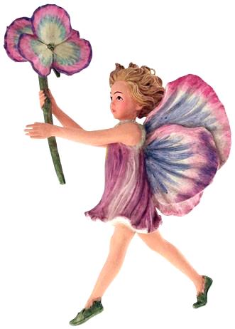 Pansy Fairy with Flower 86919 (boxed) (RETIRED but in stock)