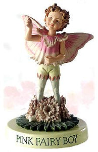 Pink Fairy Boy with Base (boxed) (RETIRED but in stock)