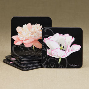Pink Floral Coasters - Set of 6 Assorted 16658