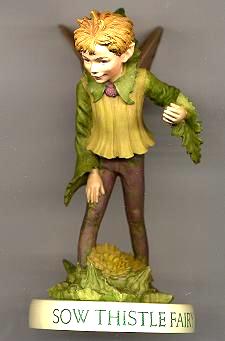 Sow Thistle Fairy with Base 88962 (boxed) (RETIRED but in stock)